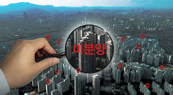 아파트 준공이 완료된 후에 계약이 이뤄지지 않은 '준공 후 미분양' 수가 한 달 만에 증가했다. /그래픽=강지호 디자인 기자