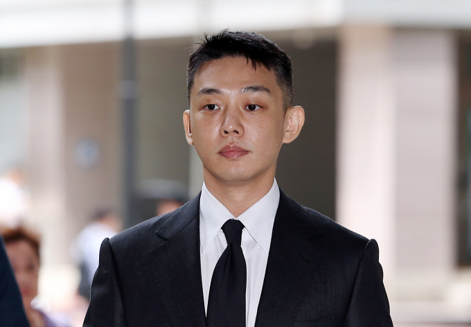 배우 유아인이 지난 28일 서울 용산경찰서에서 유사 강간 혐의에 대한 조사를 받았다. 사진은 유아인이 지난달 24일 서울 서초구 서울중앙지방법원에서 열린 7차 공판에 출석하는 모습. /사진=뉴시스