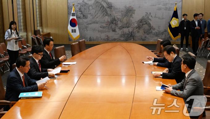 [사진] 여야 대표 회담