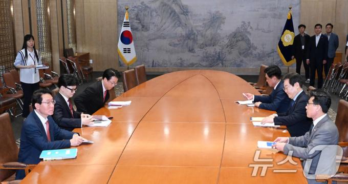 [사진] 11년 만의 여야 대표회담