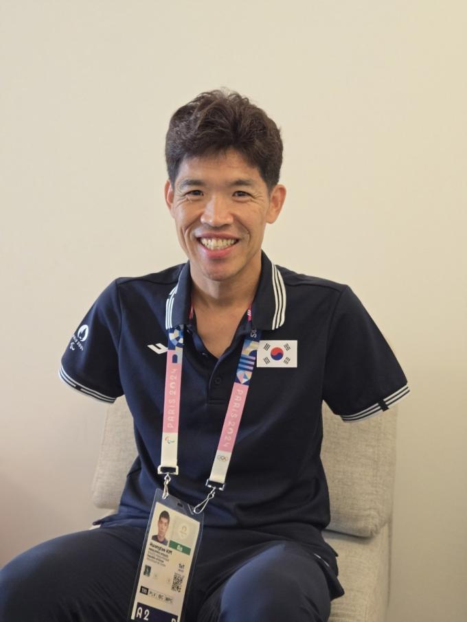 한국 선수로는 처음으로 패럴림픽 트라이애슬론 경기에 나서는 김황태. (대한장애인체육회 제공)