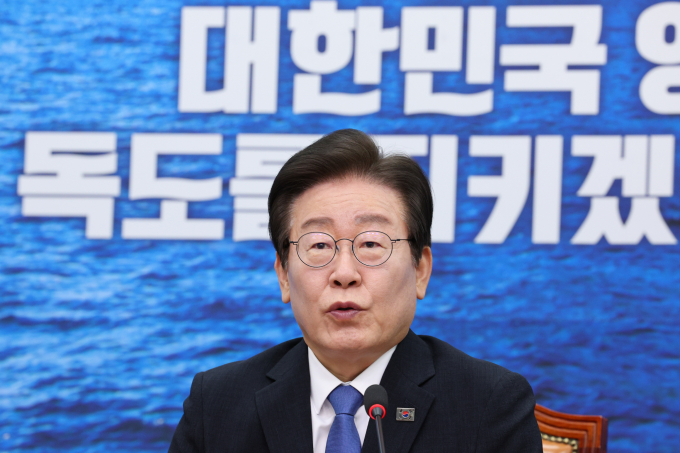 이재명 더불어민주당 대표가 지난 1일 한동훈 국민의힘 대표와의 회담에 대해 솔직한 대화를 나눴다고 전했다. 사진은 이 대표가 2일 서울 여의도 국회에서 열린 최고위원회의에서 발언하는 모습. /사진=뉴스1