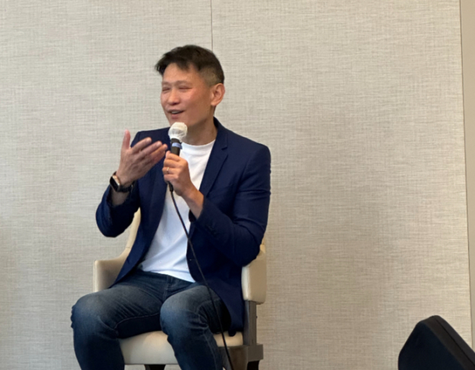 리처드 탱 바이낸스 최고경영자(CEO)가 2일 서울 강남구 인터컨티넨탈 파르나스 '바이낸스 X 해시드 리더십 및 컴플라이언스 라운드테이블'에서 발언하고 있다. /사진=바이낸스