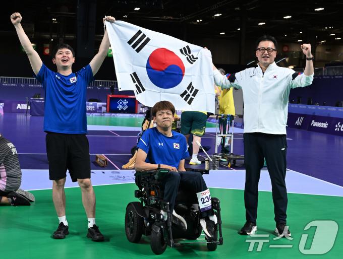 [사진] 패럴림픽 보치아 정호원 '금메달'