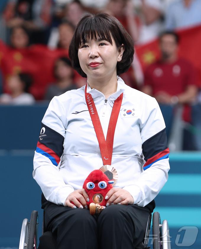 [사진] 동메달 목에 건 문성혜 선수