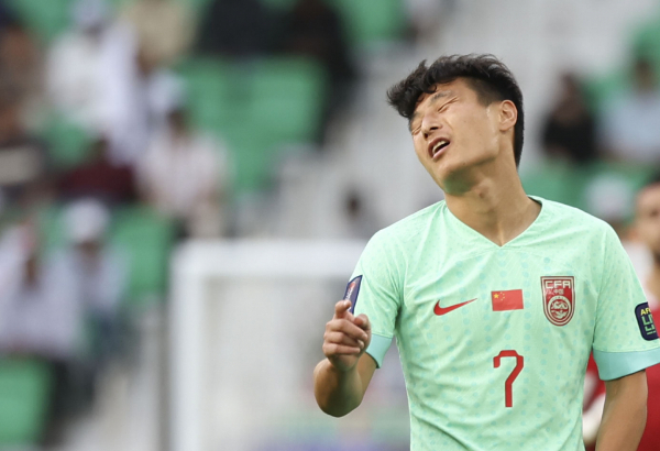일본과 중국이 5일 오후 7시 35분 2026 북중미월드컵 아시아 지역 3차 예선 1차전을 치른다. 사진은 지난 1월 카타르아시안컵 조별예선 2차전 우레이(상하이 상강)의 모습. /사진=뉴시스