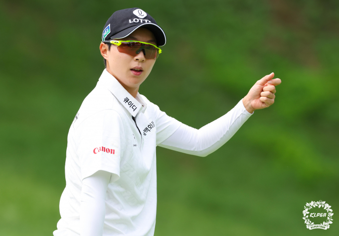 KB금융 스타 챔피언십 1라운드 공동 2위 김효주. /사진= KLPGA