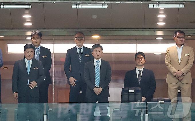 [사진] 정몽규 회장, 굳은 표정