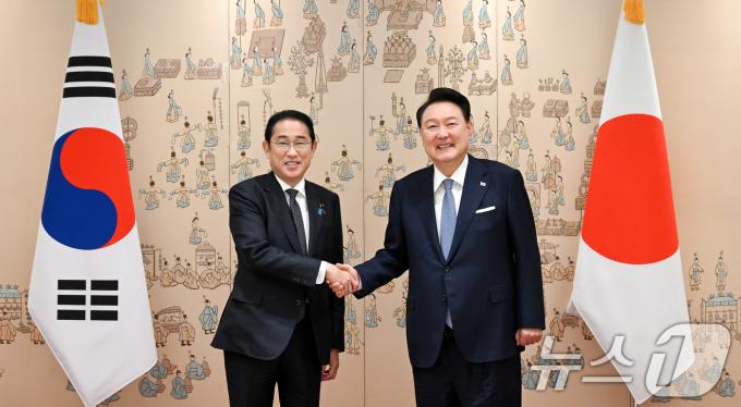 [사진] 한일 정상 '고별회담'