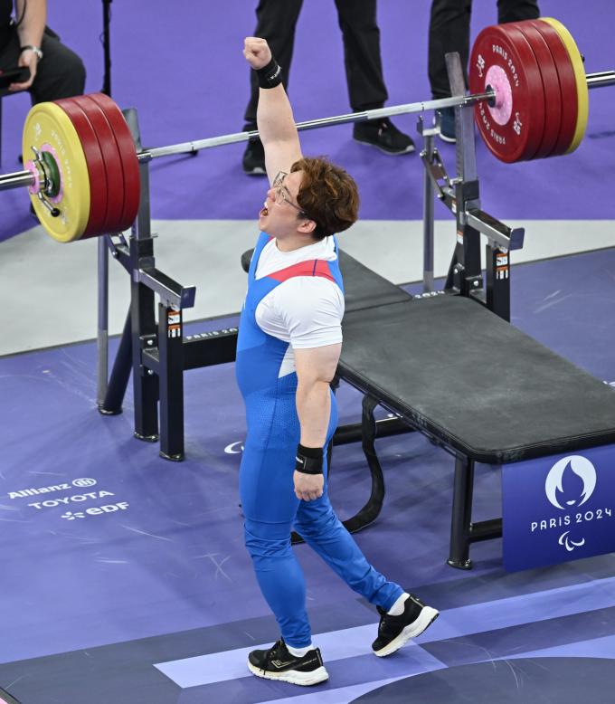 김규호가 2024 파리 패럴림픽 역도(파워리프팅) 남자 80㎏급에서 4위에 올랐다. (대한장애인체육회 제공)