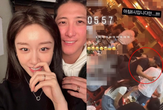 그룹 티아라 출신 지연, 야구선수 황재균 부부의 이혼설이 제점화된 가운데 이번엔 황재균이 방문했다고 알려진 헌팅포차가 일반 술집이라는 주장도 나와 눈길을 끈다. /사진=지연 인스타그램, 온라인커뮤니티