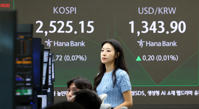 사진은 11일 서울 중구 하나은행 딜링룸. /사진=뉴시스