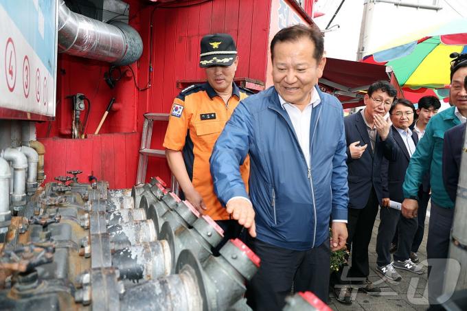 [사진] 이상민 장관, 추석 연휴 앞두고 소방안전 점검