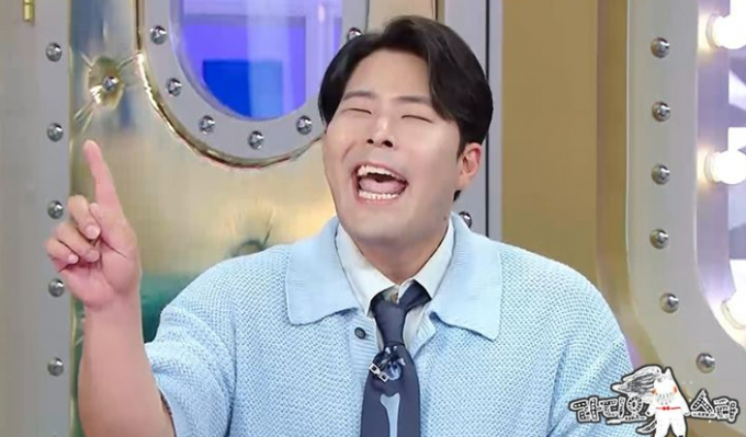 개그맨 김해준이 다음달 13일 개그우먼 김승혜와의 결혼식 축가를 조혜련, 이창호가 맡았다고 전했다. 사진은 MBC 예능 프로그램 '라디오스타'에 출연한 김해준의 모습. /사진=뉴시스(MBC '라디오스타' 제공)