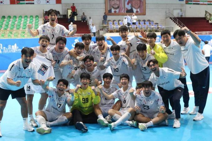 한국 u18 핸드볼대표팀(대한핸드볼협회 제공)