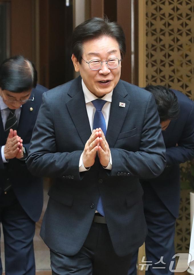[사진] 조계종 방문한 이재명 대표