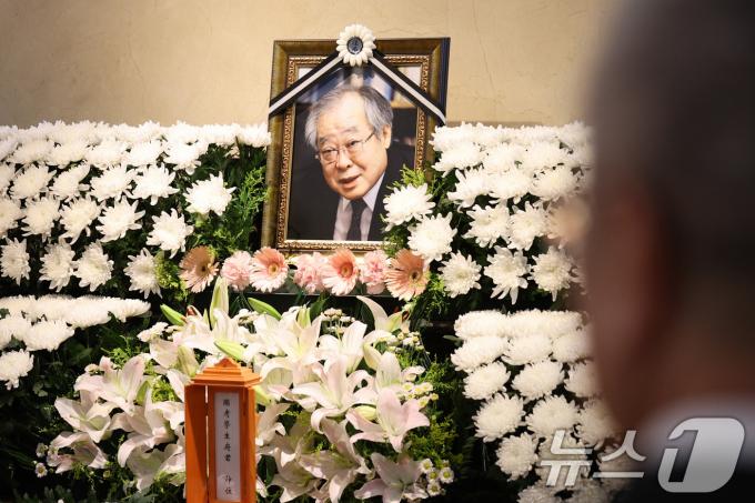 [사진] 세브란스병원에 마련된 고 남재희 노동부 장관 빈소