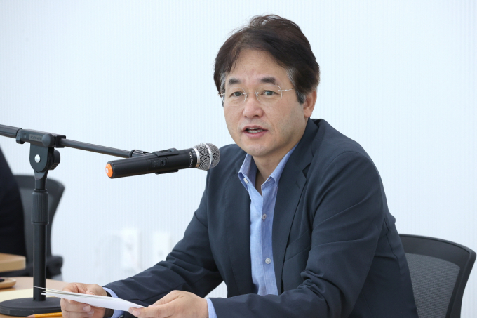 이동환 고양특례시장이 19일 간부회의에서 경기형 과학고 유치 의지를 밝히고 있다. / 사진제공=고양특례시