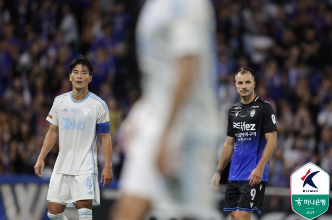 울산 HD가 인천 유나이티드 원정 경기에서 답답한 공격 끝에 0-0으로 비겼다. (한국프로축구연맹 제공)