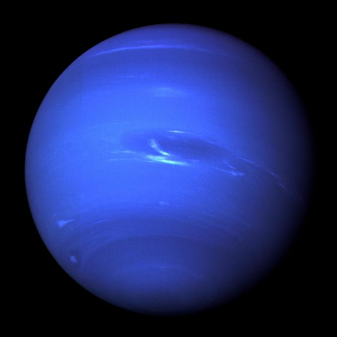 해왕성. (출처: NASA, 사진(1989), Wikimedia Commons, Public Domain)