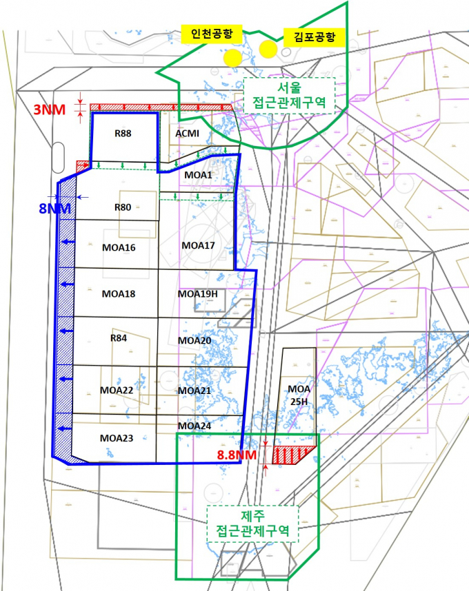 꽉 막힌 인천공항 하늘길 뻥 뚫린다… '민·군 공역' 조정 합의