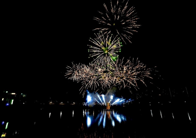'2023 파주 제5회 운정호수공원 불꽃축제'의 모습. /사진제공=파주시