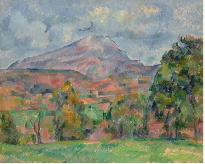 폴 세잔 (1839-1906) 라 몽타뉴 생트 빅투아르(La montagne Sainte-Victoire). CHRISTIE'S IMAGES LTD. 2022.