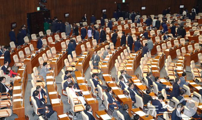 26일 오후 서울 여의도 국회에서 열린 제418회국회(정기회) 제9차 본회의가 열리고 있다. 2024.9.26/뉴스1 ⓒ News1 이광호 기자