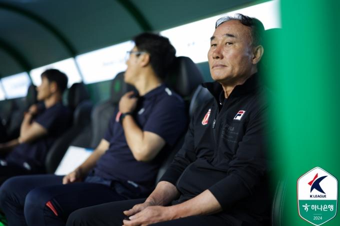 김학범 제주 유나이티드 감독. (한국프로축구연맹 제공)