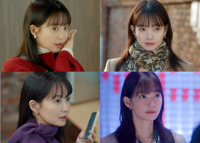 배우 신민아의 스타일링이 주목받고 있다. /사진=tvN '손해보기 싫어서' 방송캡처