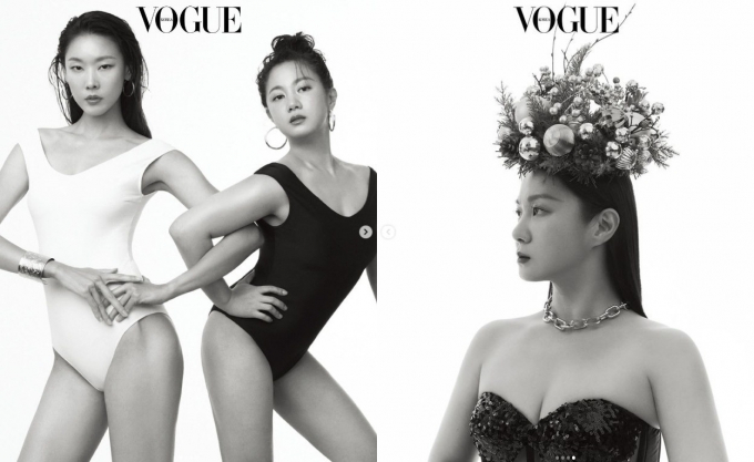 코미디언 박나래가 한혜진 옆에서도 꿀리지않는 수영복 자태를 과시했다. /사진=박나래 인스타그램