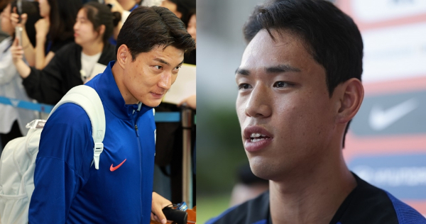 홍명보 축구대표팀 감독이 오는 10월 A매치에 어떤 공격수를 최전방에 기용할 지 관심이 쏠리고 있다. /사진=뉴시스, 뉴스1