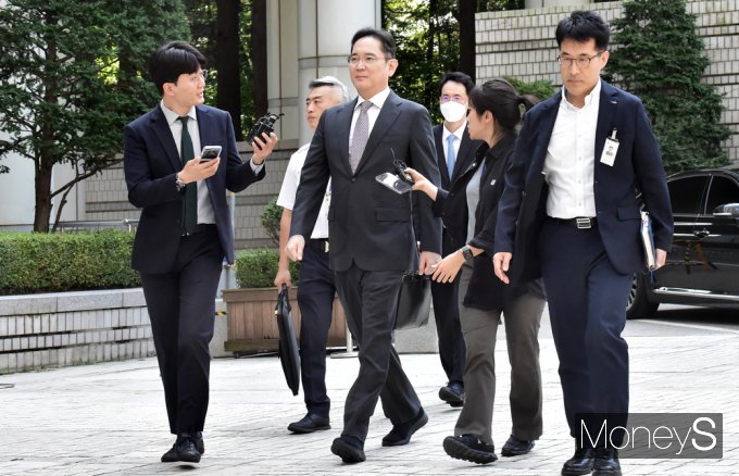 [머니S픽] 부당합병의혹 '이재용' 회장 항소심 첫 공판, 출석