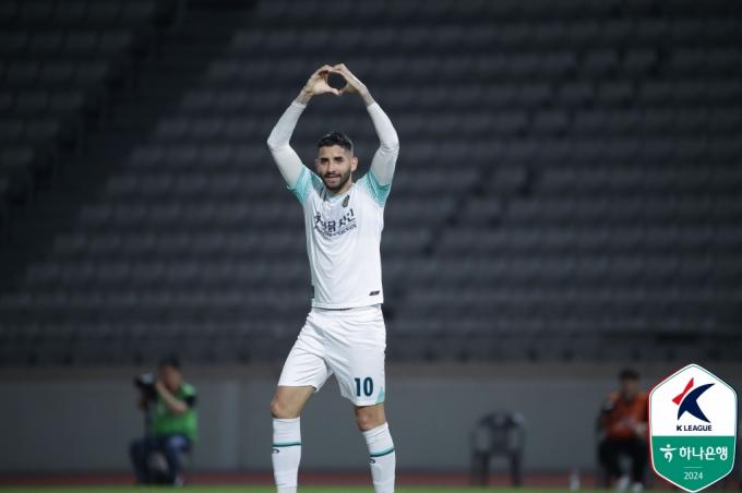 김포FC의 공격수 브루노. (한국프로축구연맹 제공)