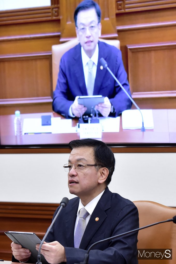 [머니S포토] 최상목 부총리 