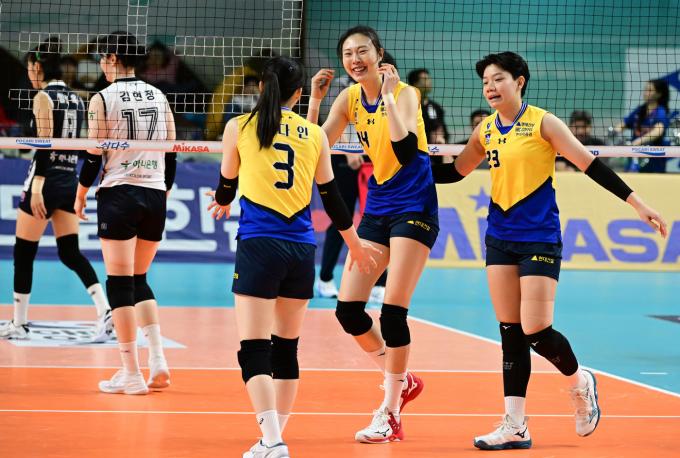 현대건설이 A조 2위로 KOVO컵 4강에 올랐다.(KOVO제공)