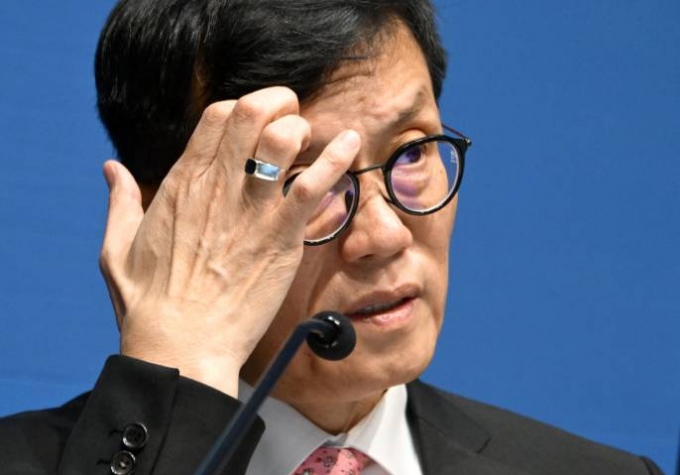 이창용 한국은행 총재가 지난 8월22일 서울 중구 한국은행에서 금융통화위원회 기준금리 결정에 관한 기자간담회를 갖고 있다./사진=뉴스1