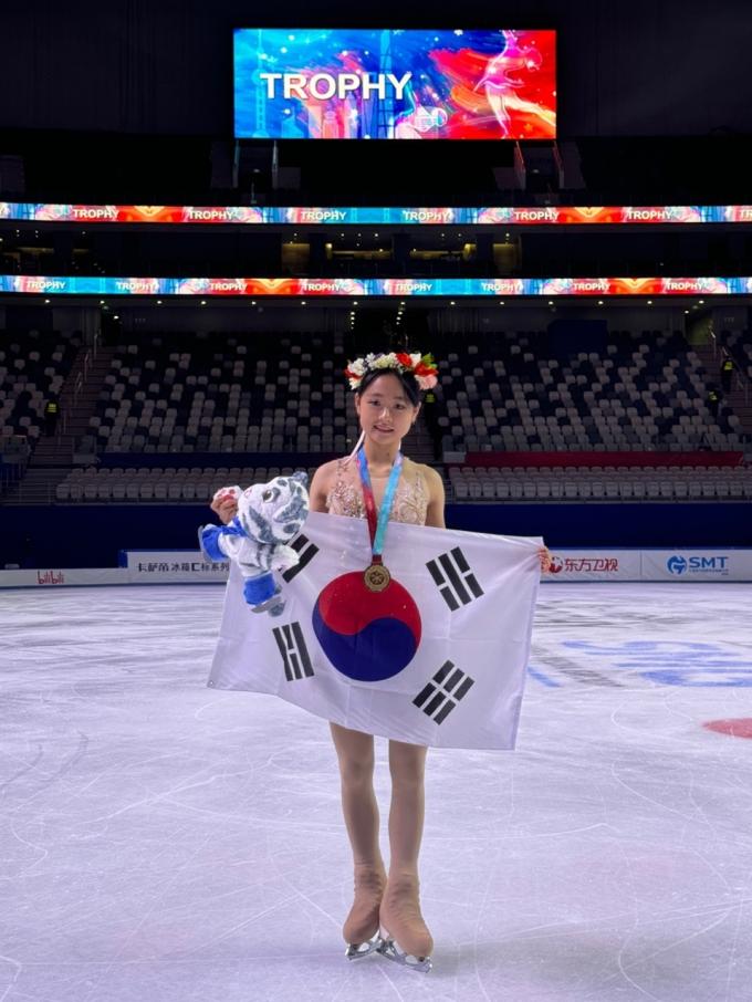 상하이 트로피 금메달을 차지한 김채연(올댓스포츠 제공)
