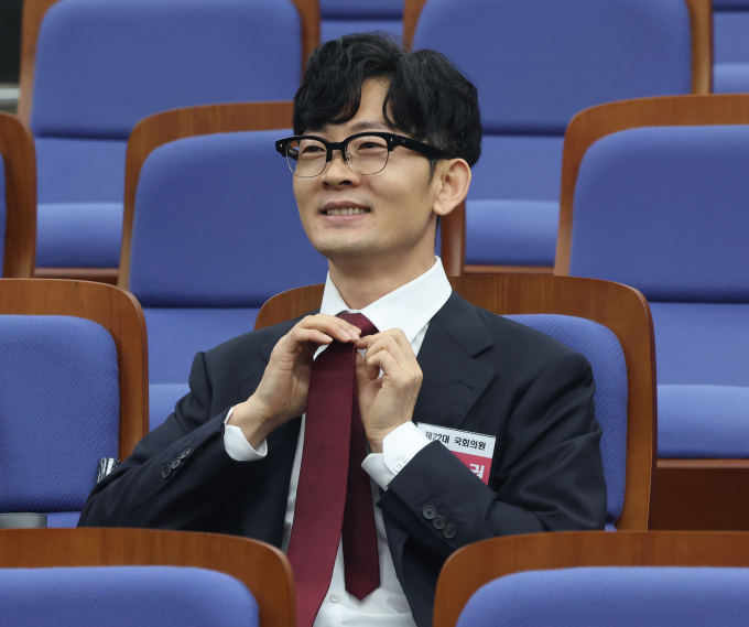 구글과 애플이 우리나라에서 최근 3년 동안 4000억원 규모의 과징금 처분을 받았으나 이에 불복해 행정소송을 제기했다. 사진은 박충권 의원이 지난 4월 서울 여의도 국회에서 열린 제22대 국회 국민의힘·국민의미래 당선자총회에 참석한 모습. /사진=뉴스1