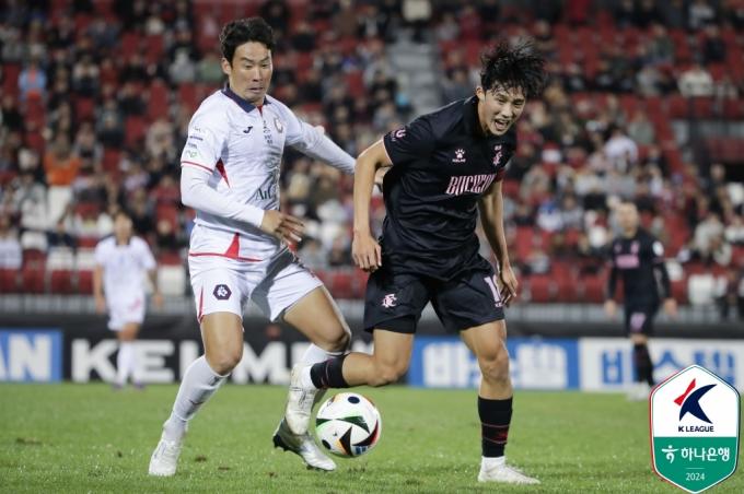 부천과 충북청주가 무승부를 거뒀다.(한국프로축구연맹 제공)