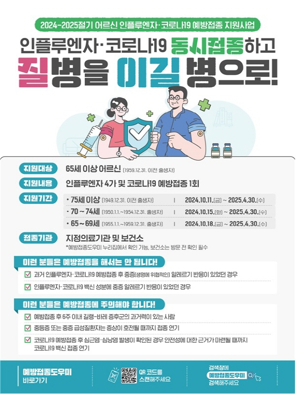 코로나19예방접종 안내문./사진=광주시