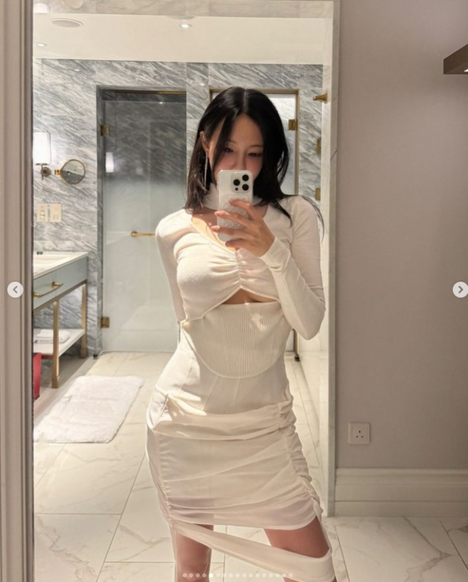 그룹 티아라 멤버 효민이 늘씬한 몸매를 자랑했다. /사진=효민 인스타그램
