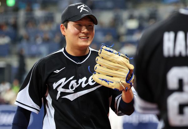 한국야구위원회 전력강화위원회가 프리미어12 대비 운련 소집 인원 35명을 발표했다. 사진은 신인 중 유일하게 명단에 든 김택연의 모습. /사진=뉴시스