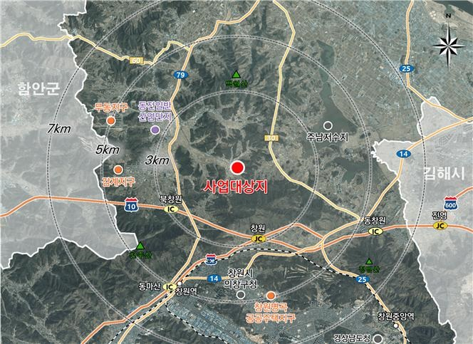 창원 방위-원자력 융합 국가산단 위치도./사진=창원시