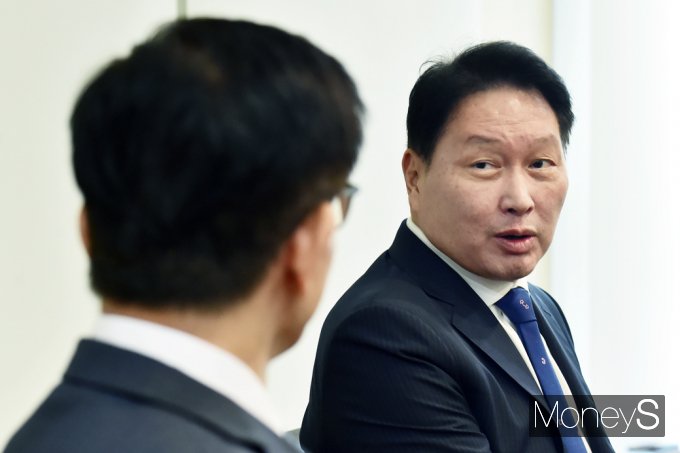 [머니S포토] 최태원 회장 
