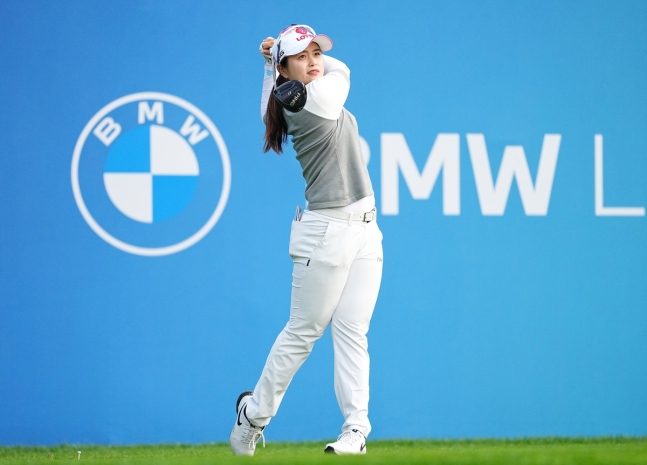 LPGA 투어 BMW 레이디스 챔피언십 1라운드 공동 5위 최혜진의 경기 모습. /사진= 대회 조직위