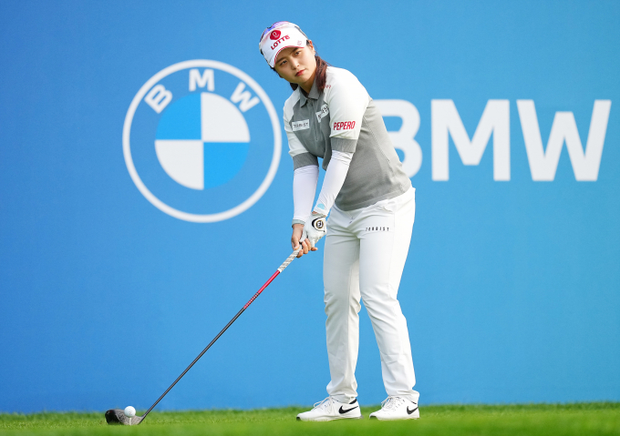 최혜진의 LPGA 투어 BMW 레이디스 챔피언십 1라운드 경기 모습. /사진= LPGA