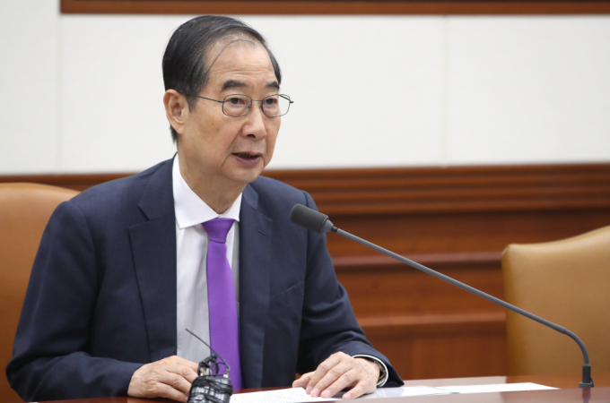 한덕수 국무총리가 여수·순천 10·19사건에 대해 언급했다. 사진은 지난 10일 국정현안관계장관회의에 참석한 한 총리. /사진=뉴스1