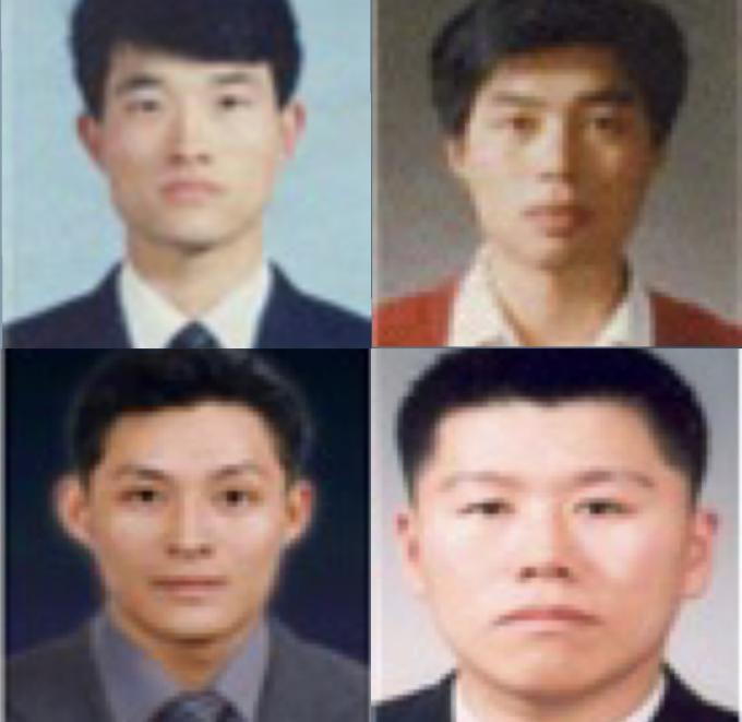 왼쪽 위부터 순서대로 나성주 경사, 장진희 경사, 심재호 경위, 이재현 경장 (경찰청 제공)