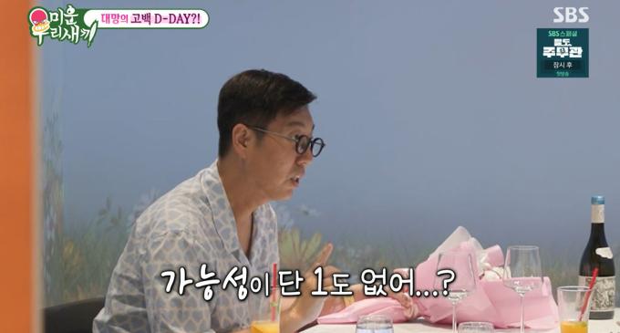 김영철, 황보에게 고백